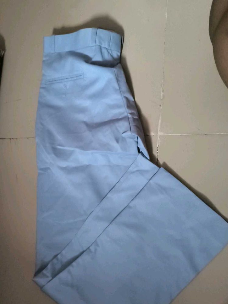 Blue Casual Pants