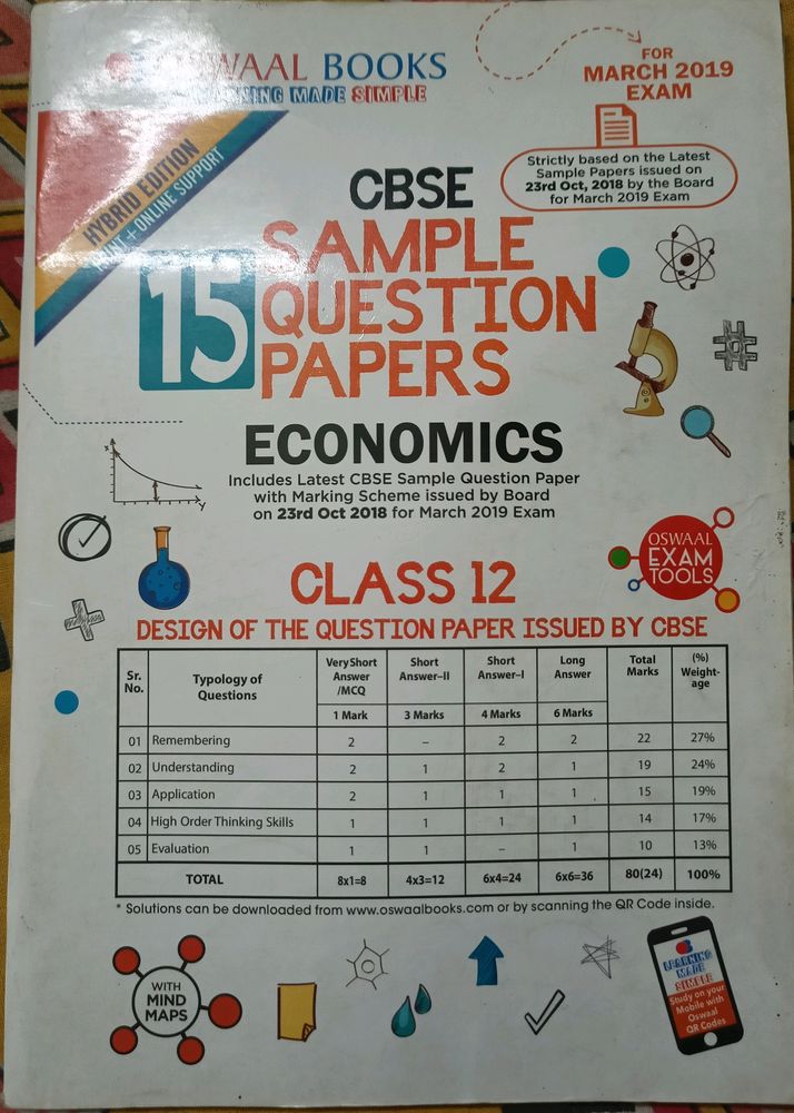 Oswaal Sample Paper Economics For Class 12