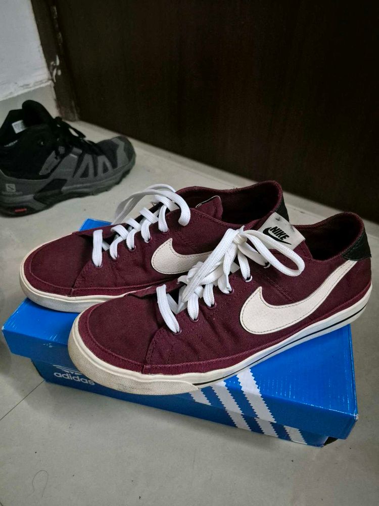 Nike Court Low Sneakers - Maroon Original