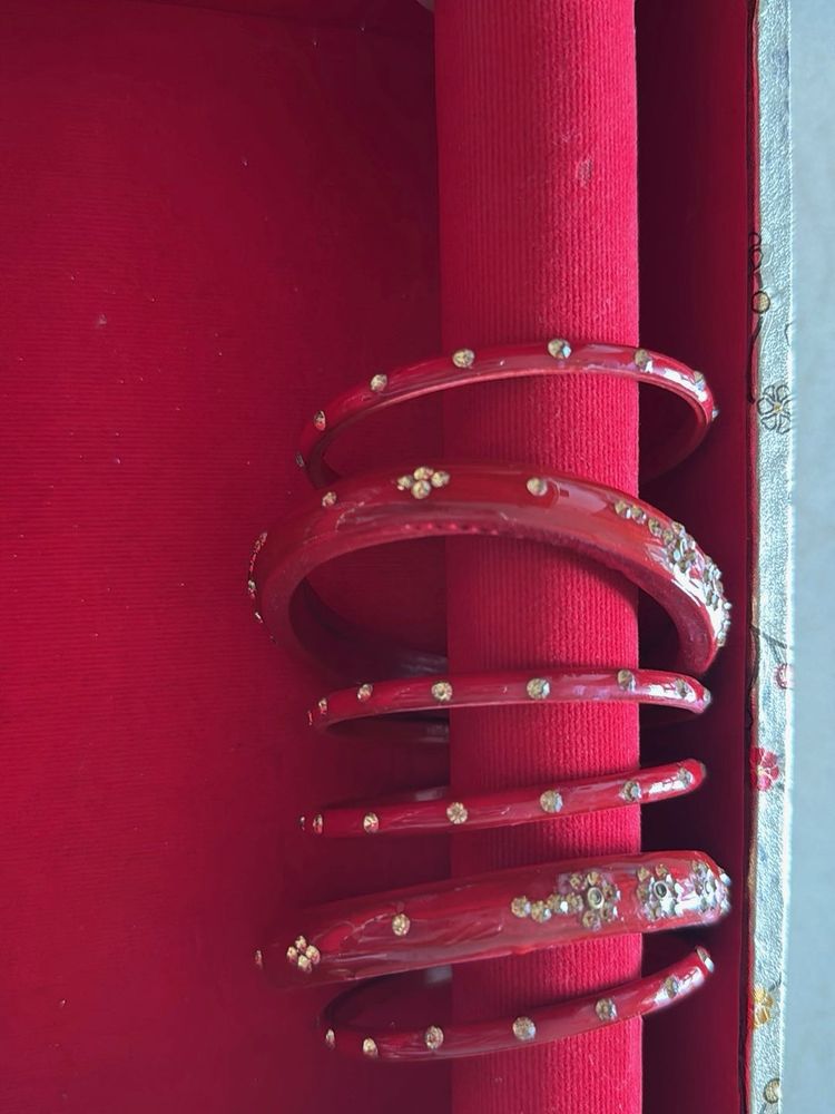 Red Bangle Set 2/6