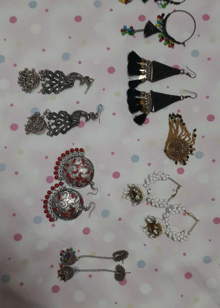 Earrings Collection 6 Pairs