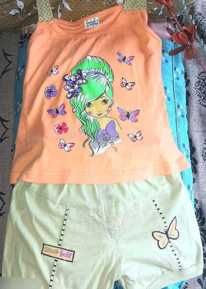 Kids Girl Beautiful Top And Trouser