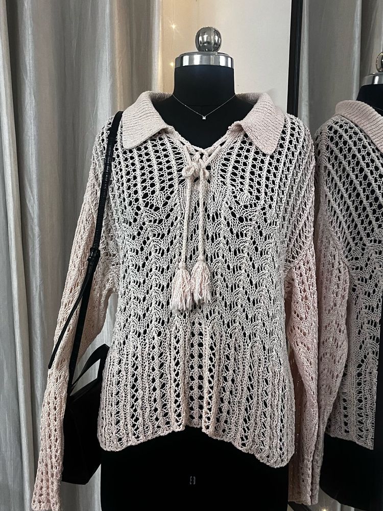 Pink Crochet Top