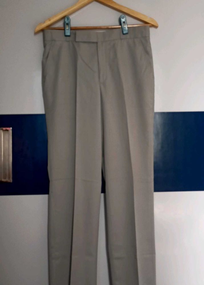 Men's Grey Straight Pants