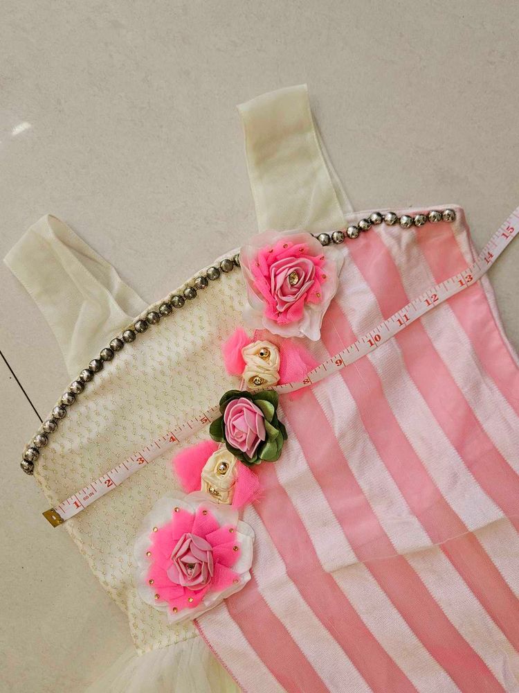 Beautiful Assymetric Party Wear Frock For Girlkids