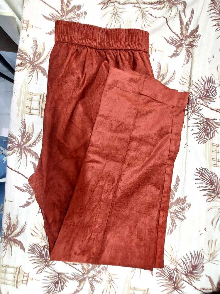 Rust colored lounge pants