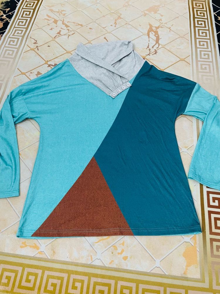 Stylish Color Block Top