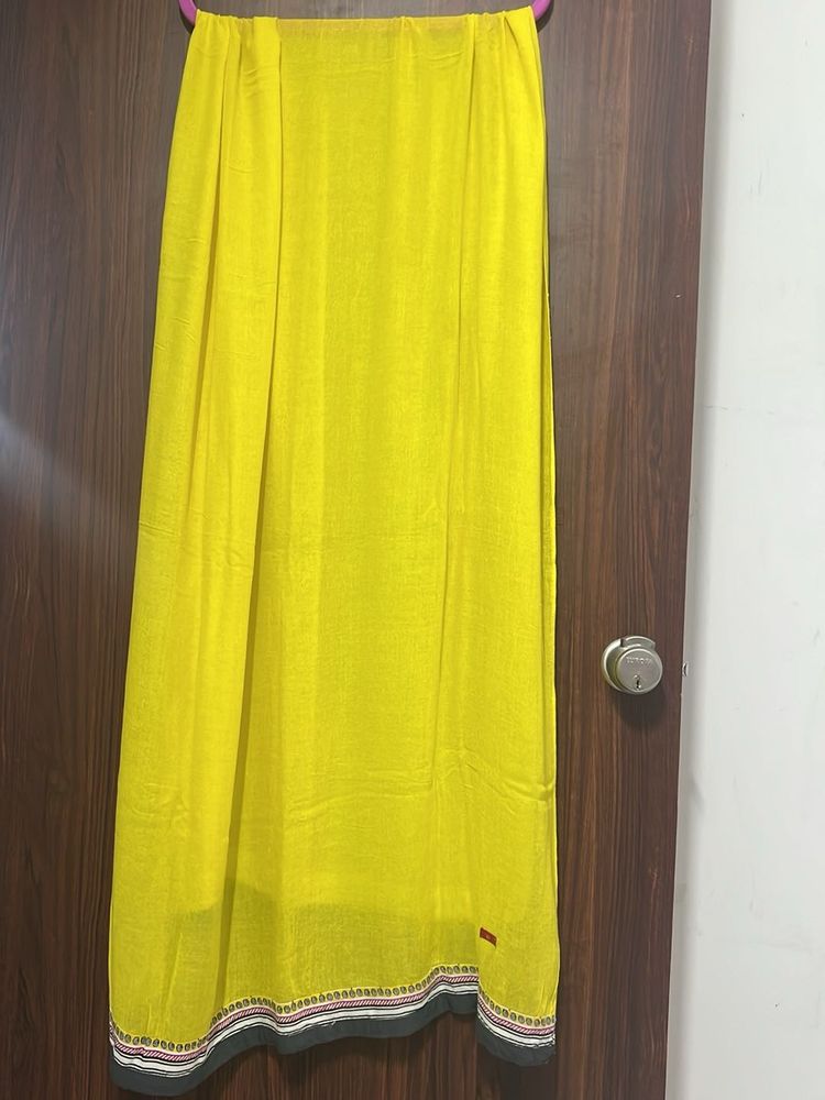 W Yellow Dupatta