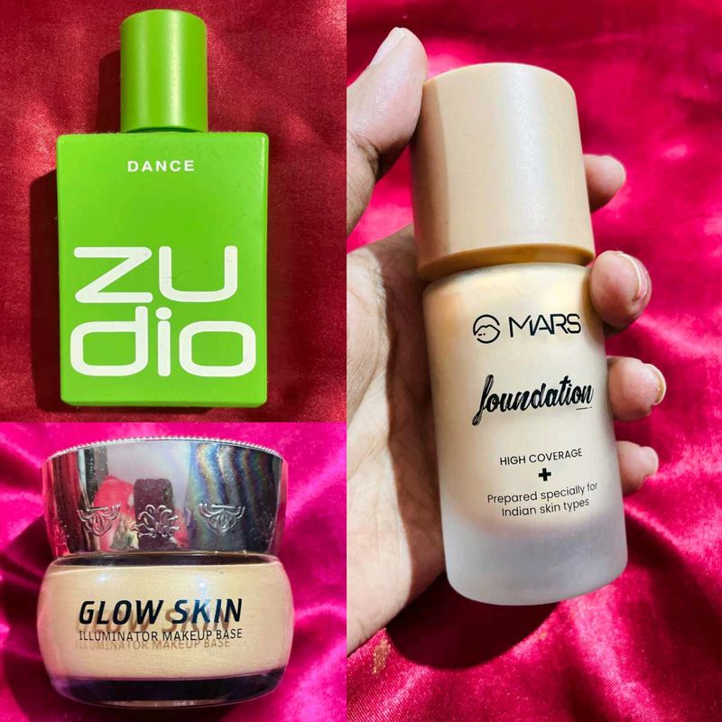 Mars Foundation,Zudio Perfume &amp; Highlighter