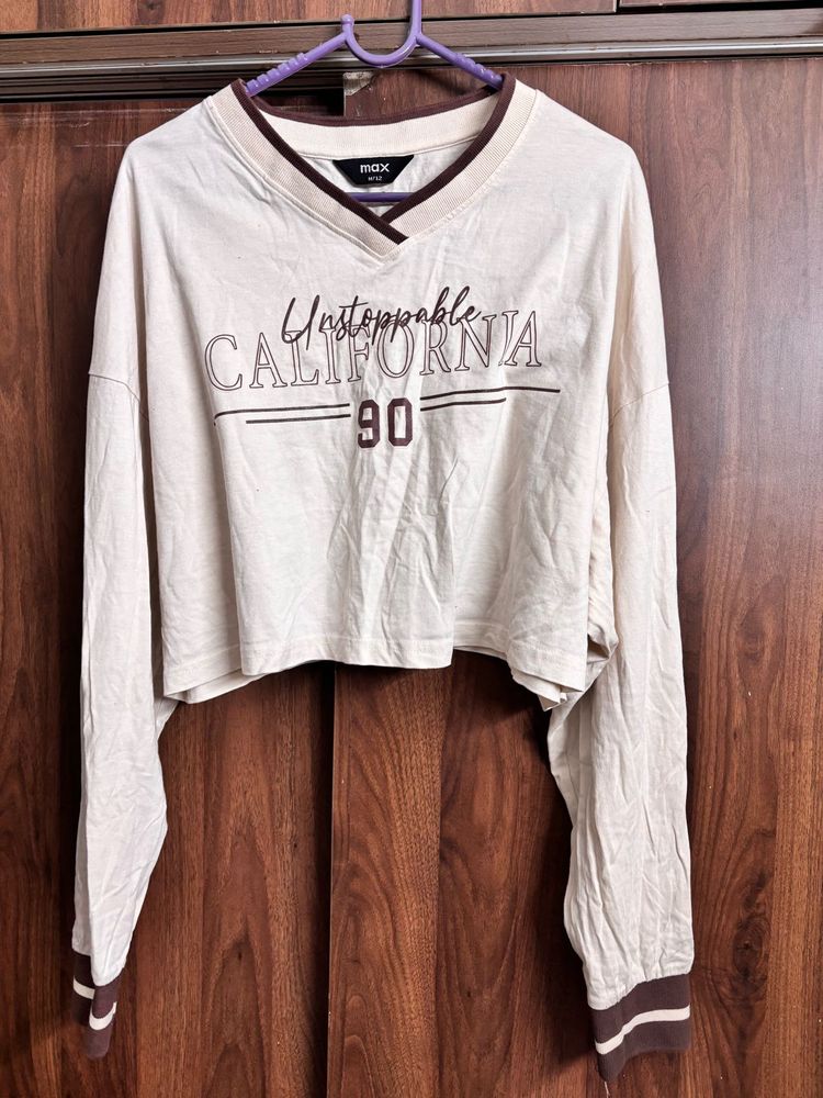 California Graphic Crop Top Women