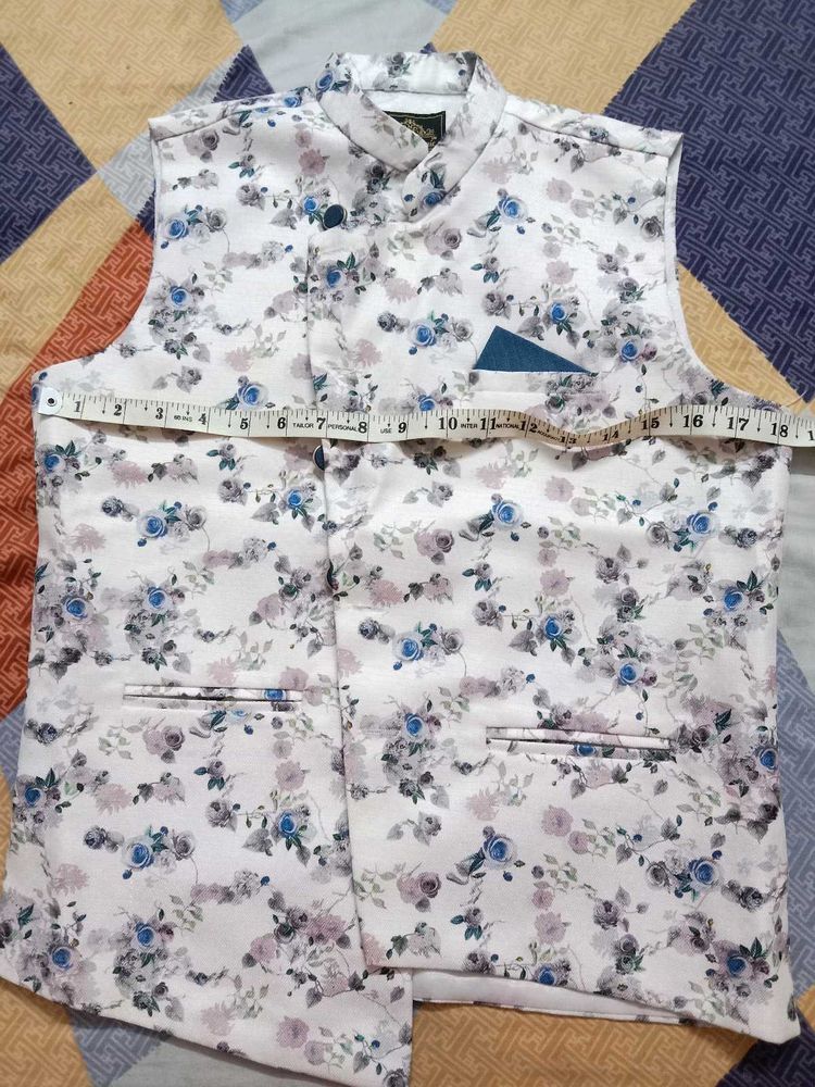 Floral Print Waistcoat