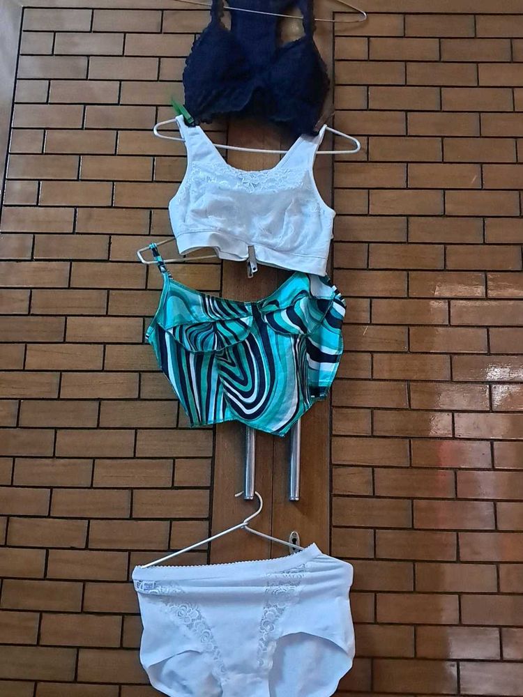 Combo Of Four  Bralet  Top N  Panty