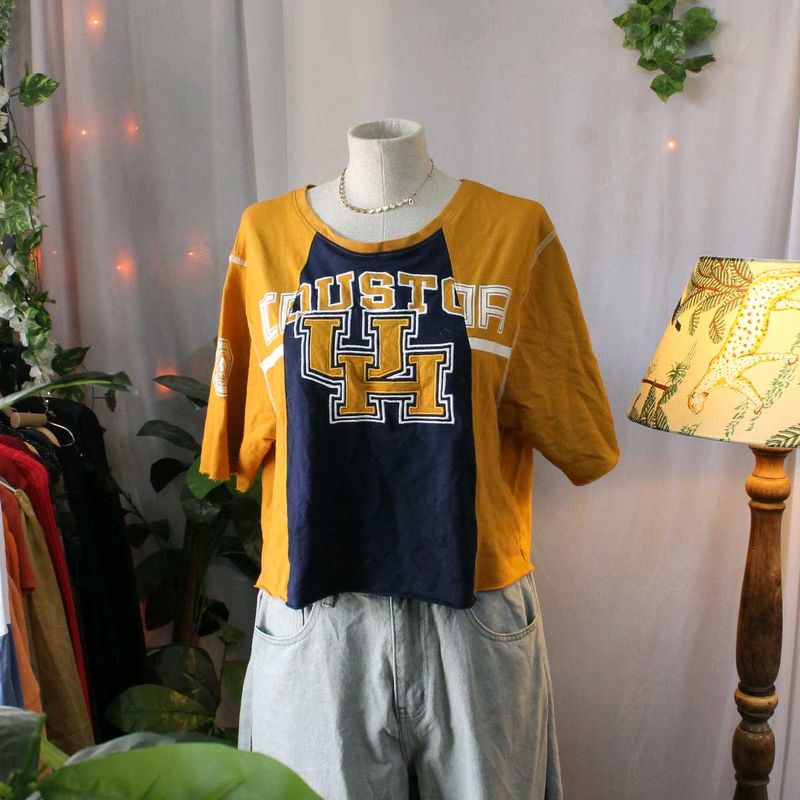 Houston Graphic Oversized Croppe d Tee