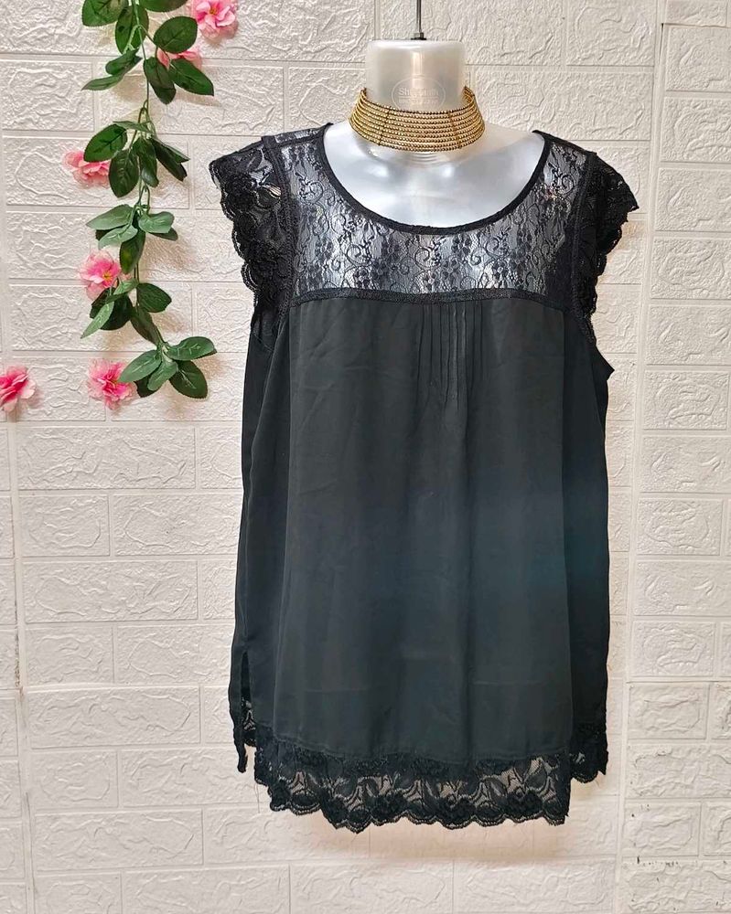 Size M/ L🎁Buy 2 Get 1 Free 🎁Elegant Black Lace T