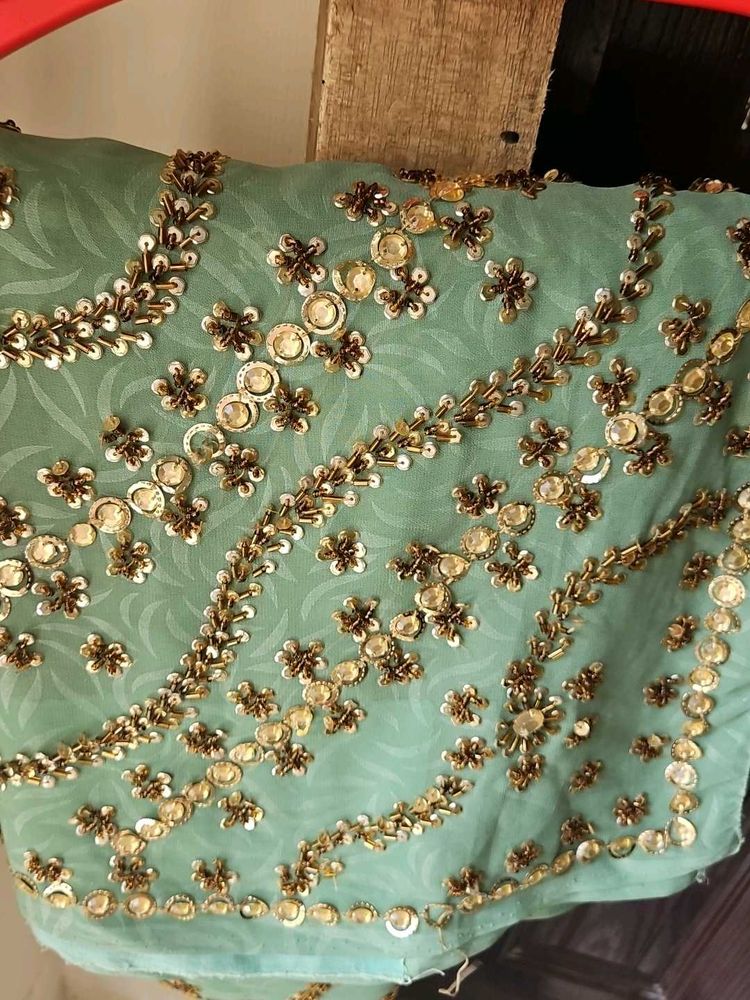 Elegant Green Saree