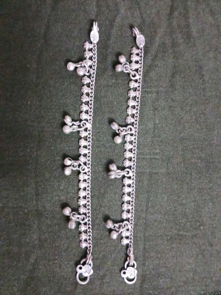 Pure Silver Anklet For Baby