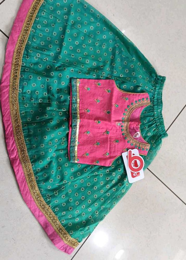 Babyhug Girls Lehenga Choli Set (12-18M)