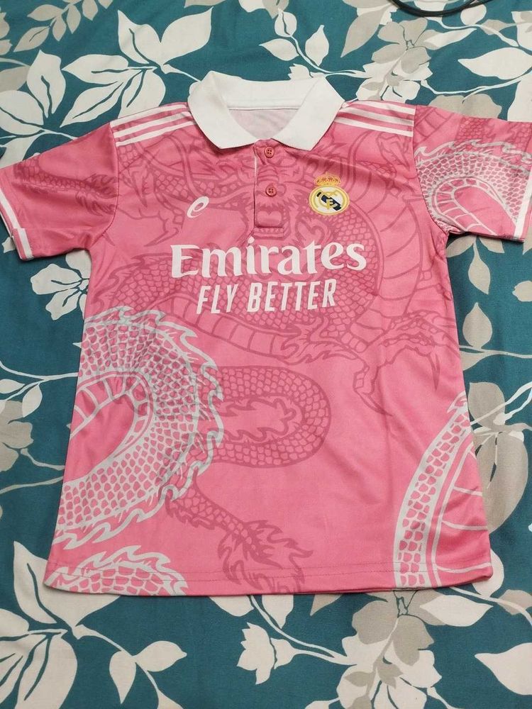 Pink Real Madrid Dragon Jersey