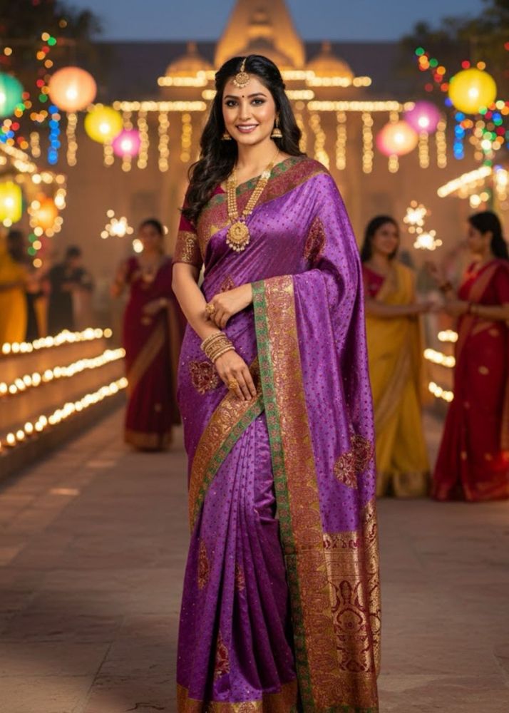 “Imperial Purple Kanjivaram