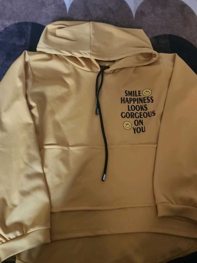 Yellow Graphic Hoodie