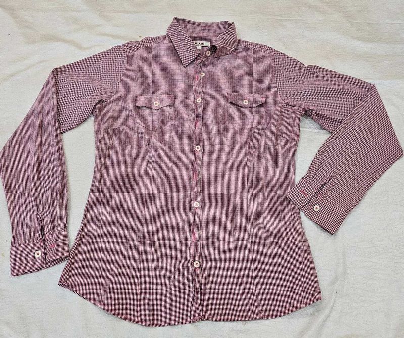 Checked Long Sleeve Shirt