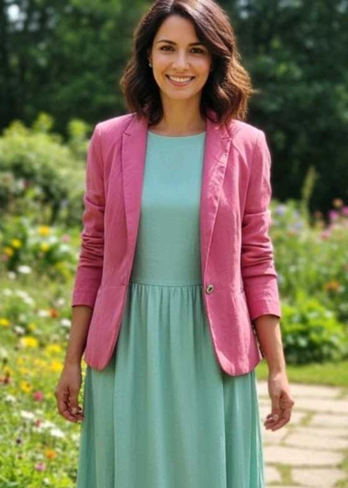 ZARA Basic Pink Blazer