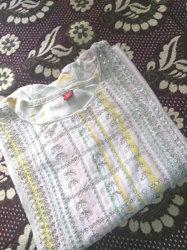 Multi Colour Embroidery Kurti