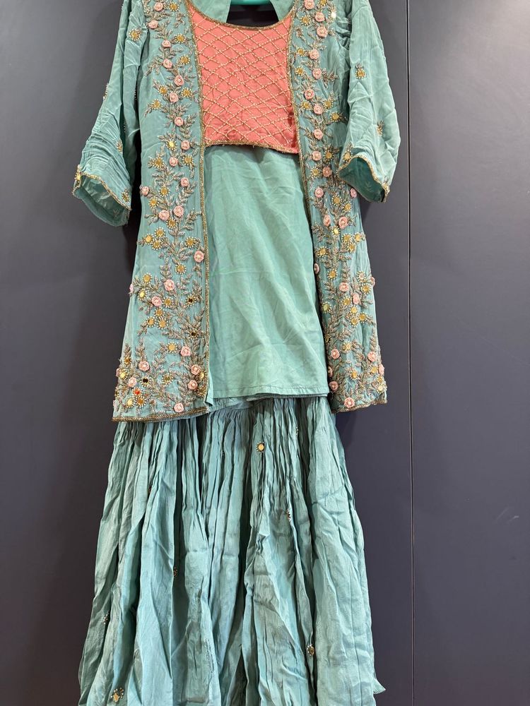 Embroidered Kurta Suit Set