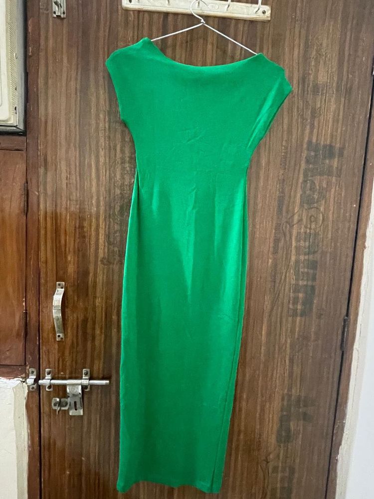 Green Bodycon Midi Dress