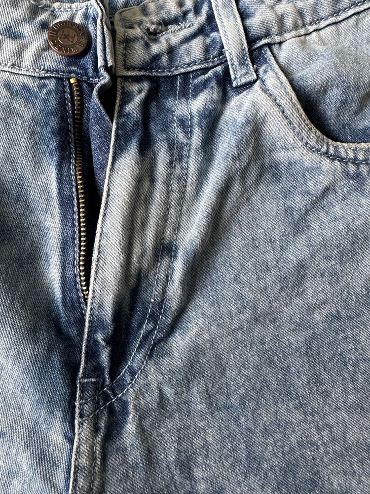 Blue Baggy Denim Shorts