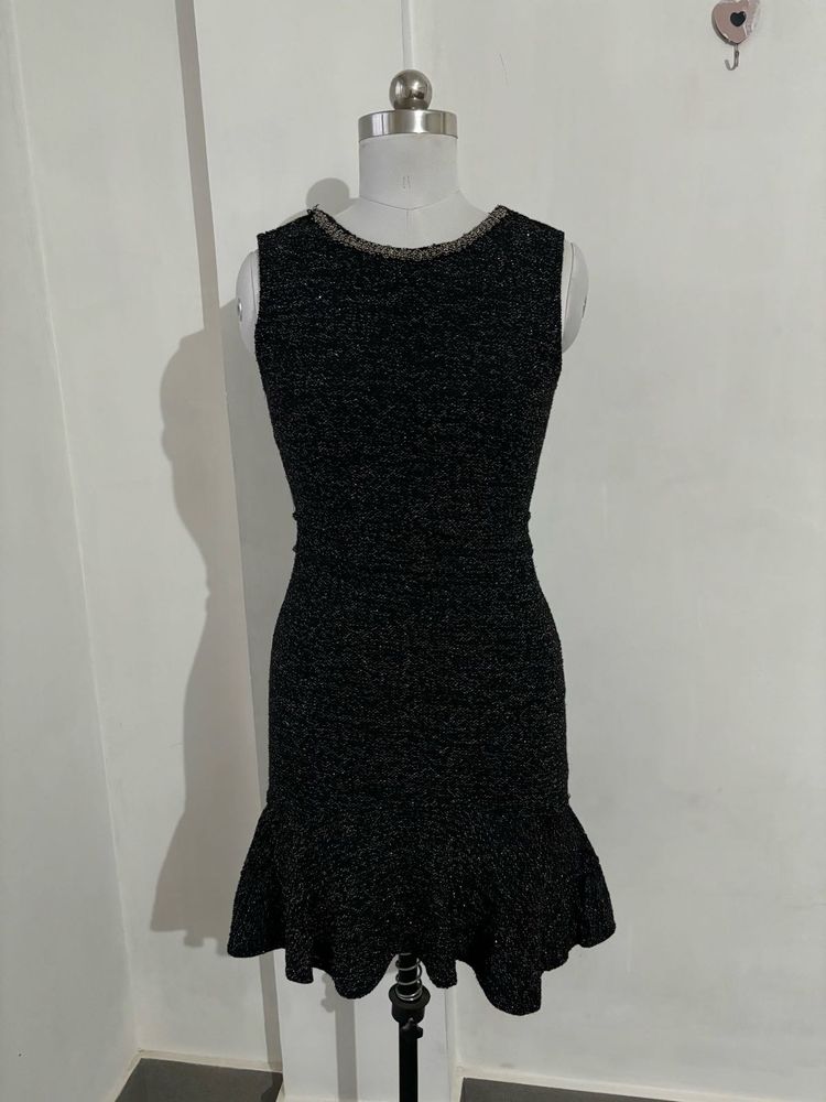 Sparkly Black Mini Dress