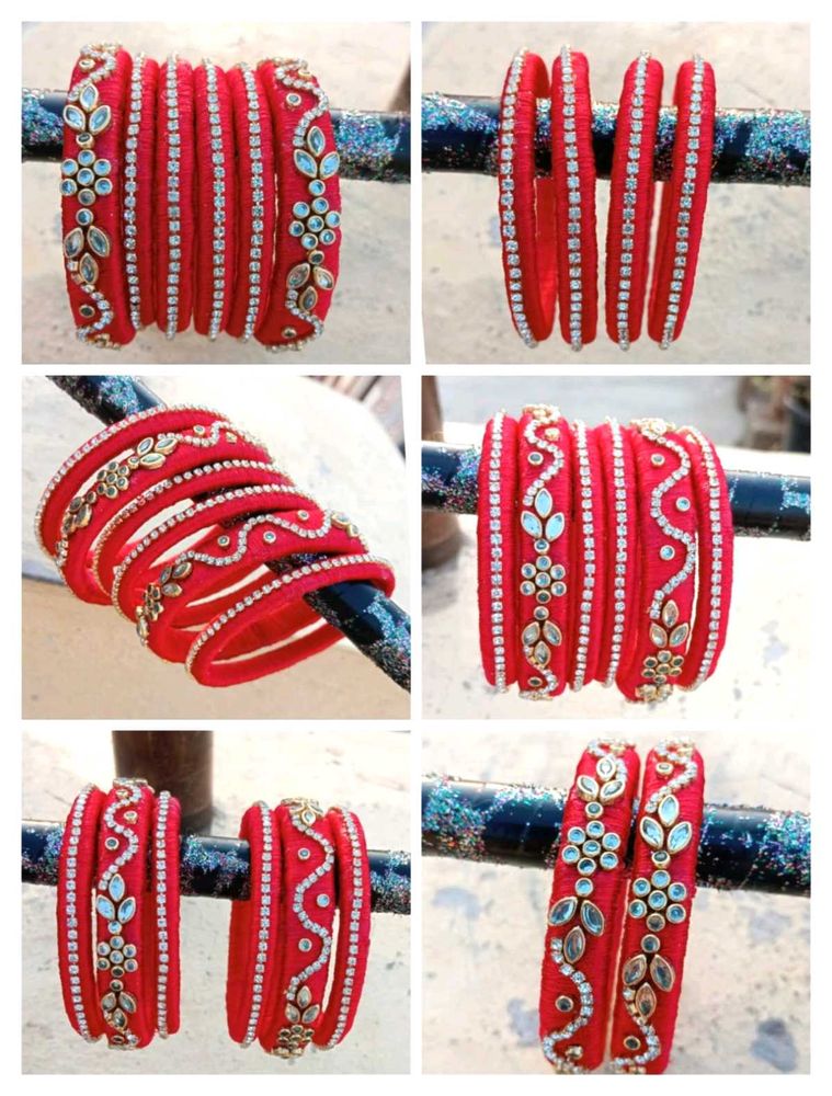 Red Bangle Set