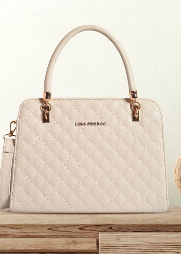 Off-white Quilted Handheld Bag