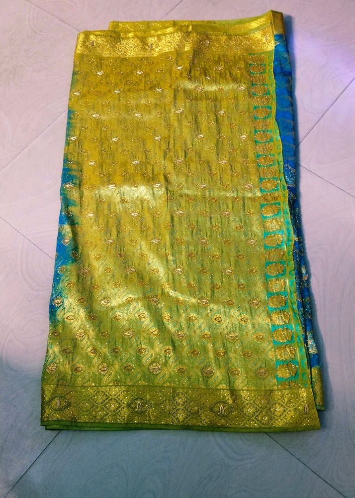 Maggam Work  Banarasi Silk Saree