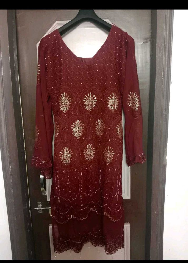 Maroon Dress