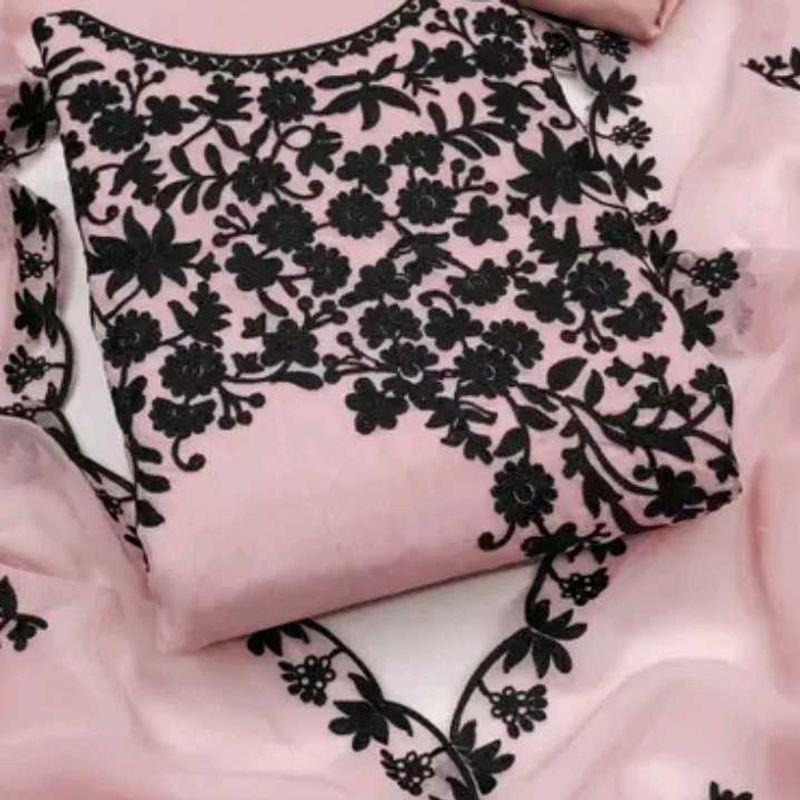 Elegant Pink Embroidered Dress Material 2 colour a
