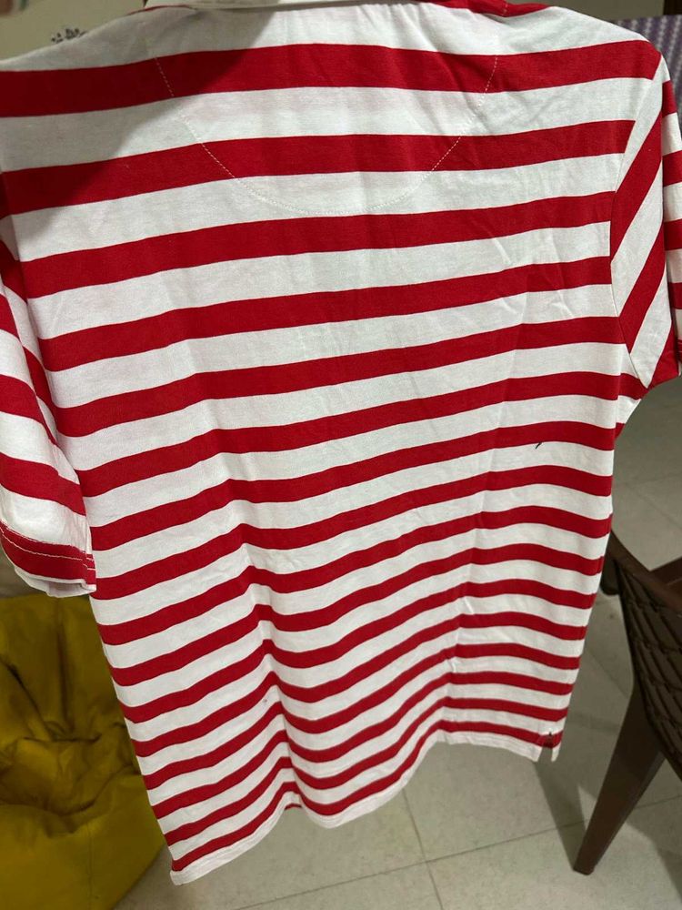 M Size Collar Tshirt