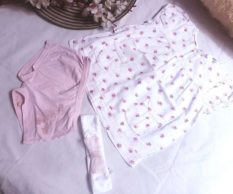 V, Beautiful Baby Pink Frock Short Hair, Clipli
