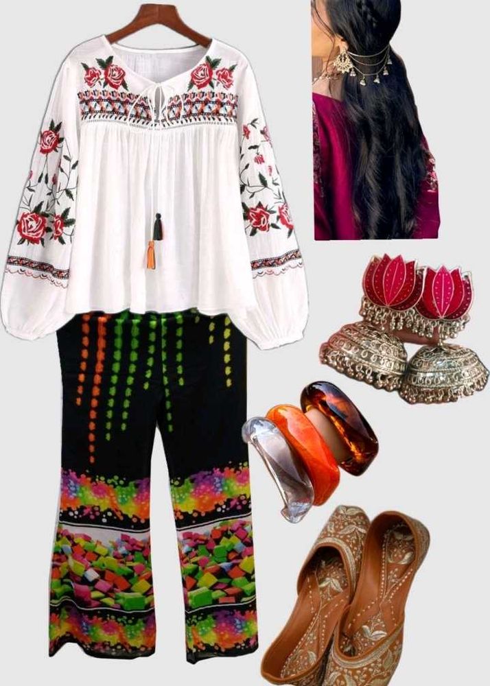 Multicolour Plazo⭐️