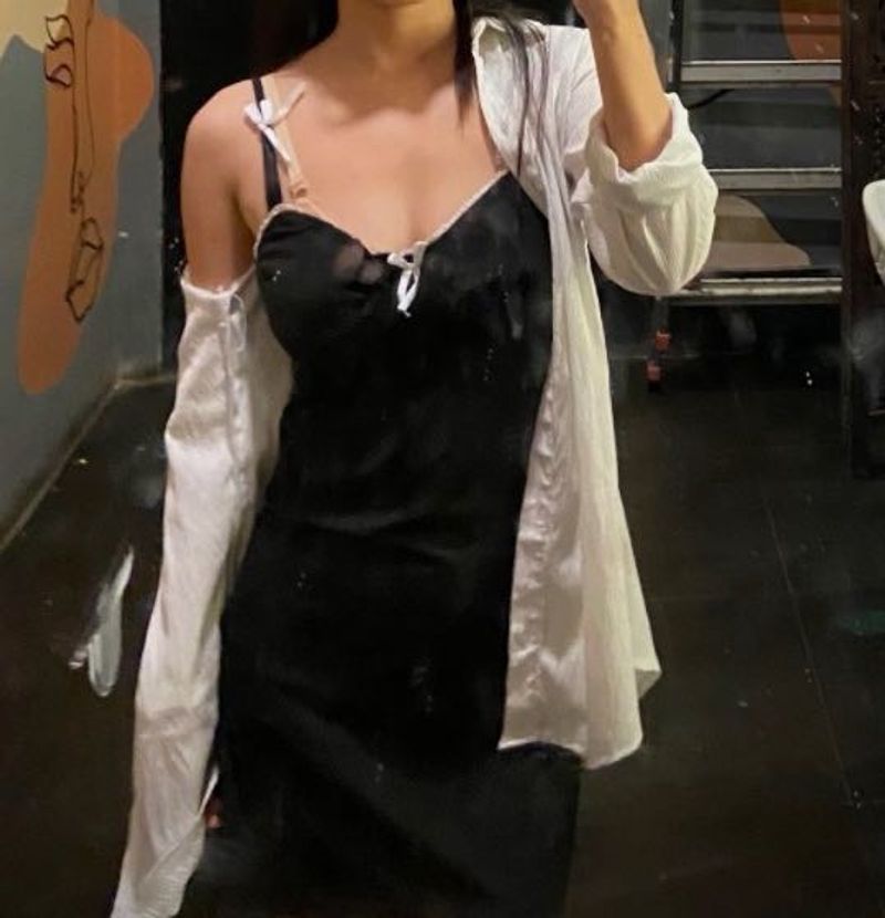 Black Slip Dress