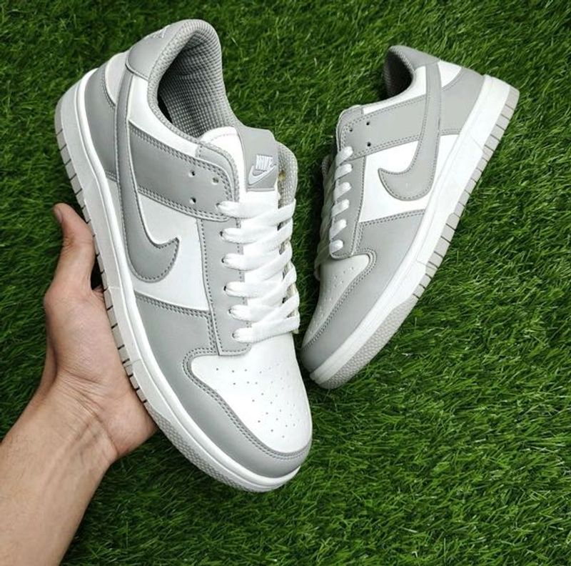 Gray &amp; White Sneakers
