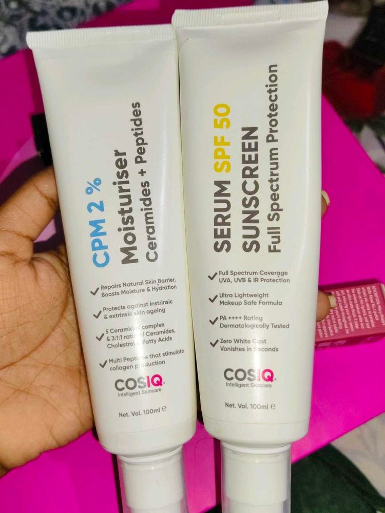Combo Moisturizer And Sunscreen 100ml Both