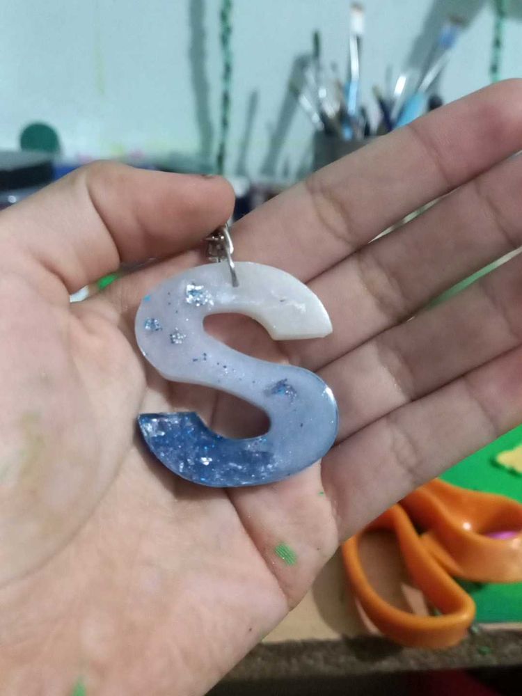 Letter S keychain