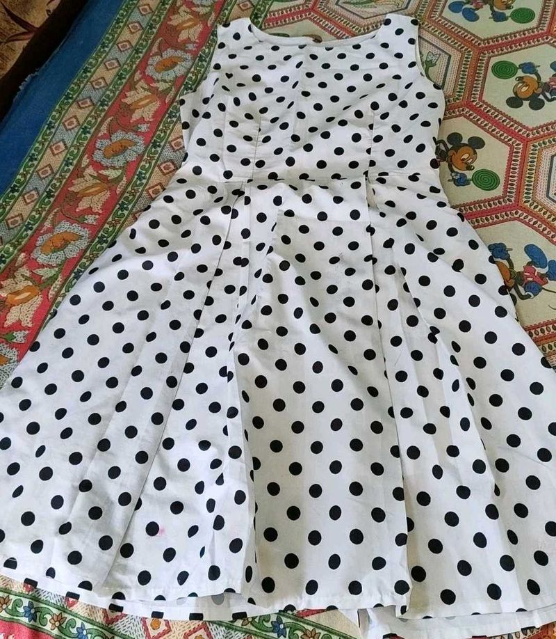 Polka Dot Fit &amp; Flare Dress