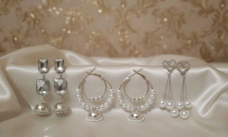new 3 pairs Stylish Earrings Set