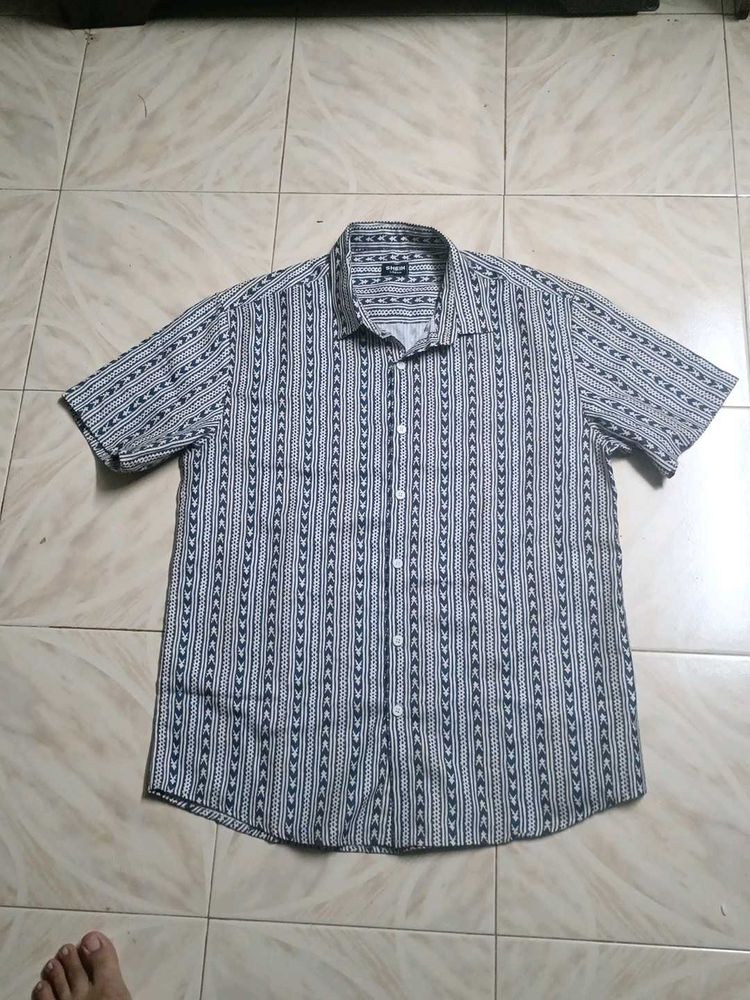 Branded Patterned Men&#39;s Shirt