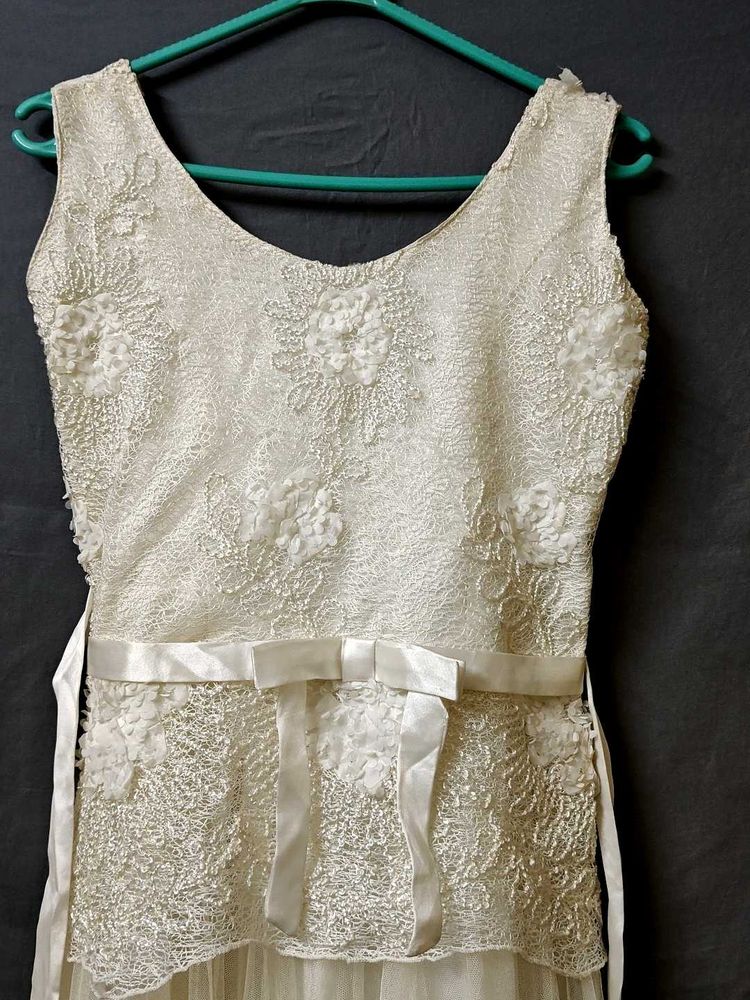 White Gawn Long Size