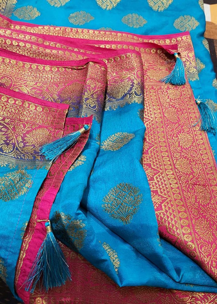 Beautiful Heavy New Saree In Banarasi Silk