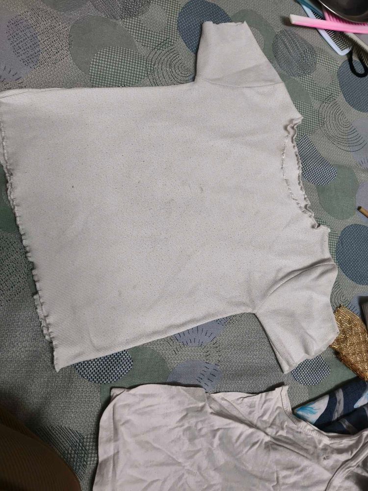 White Basic T-Shirt for 4-6 years girl