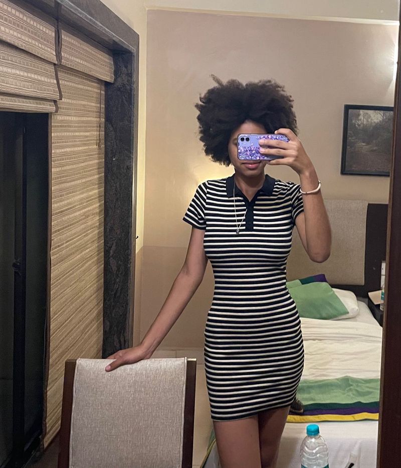 Striped Polo Mini Dress